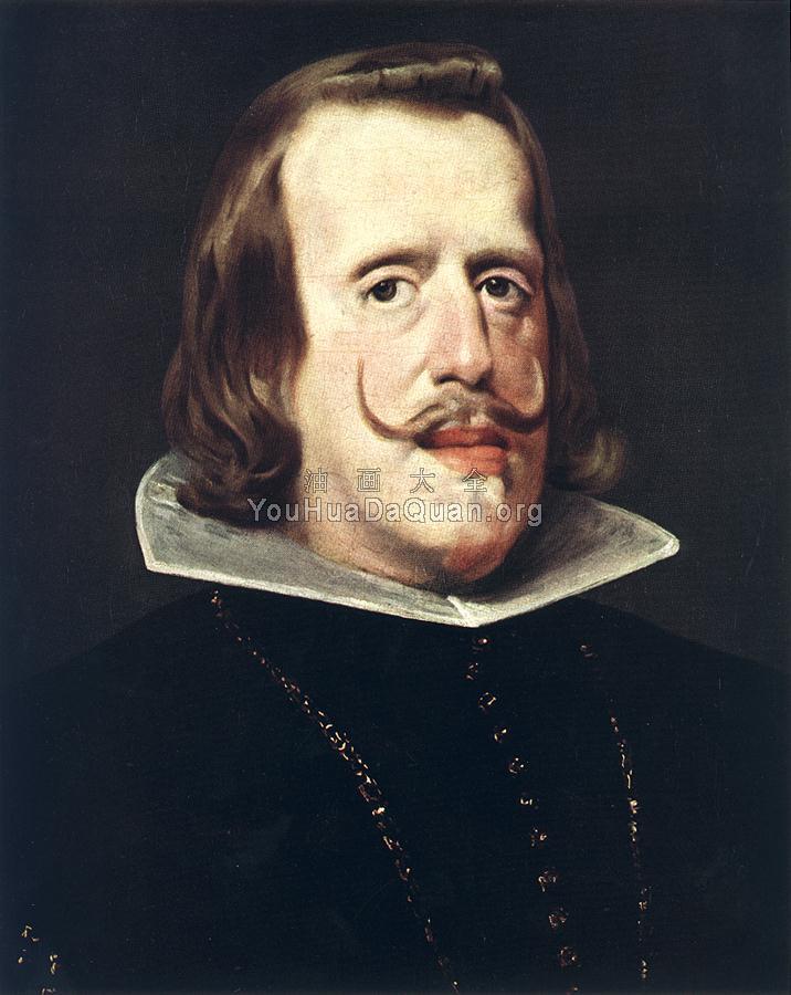 Portrait of Philip IV - 迭戈·罗德里格斯·德·席尔瓦·委拉斯贵支